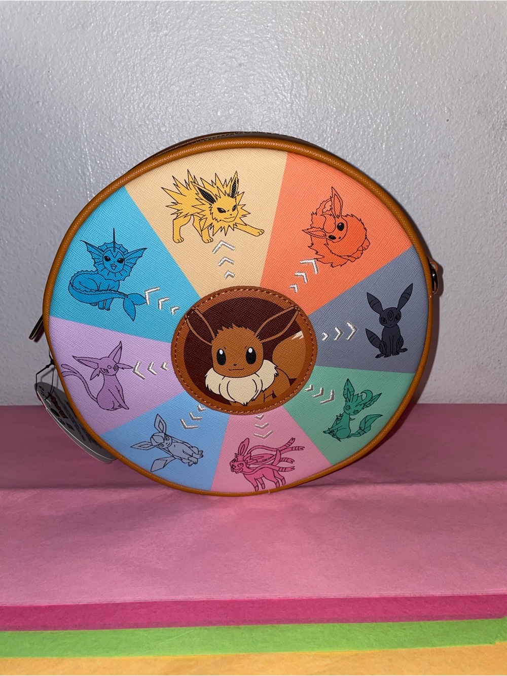 Exclusive Loungefly Pokemon Eevee Evolutions Retro Canteen Crossbody